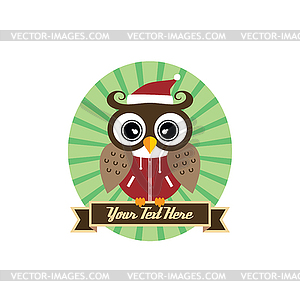 Owl art theme - vector image