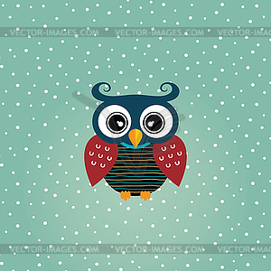 Owl art theme - vector image