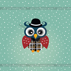 Owl art theme - vector image