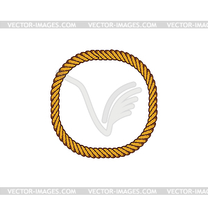 Brown rope theme - vector image