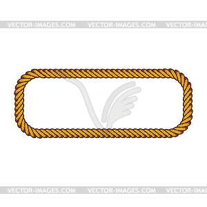 Brown rope theme - vector clipart