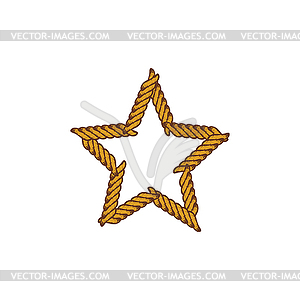 Brown rope theme - vector image