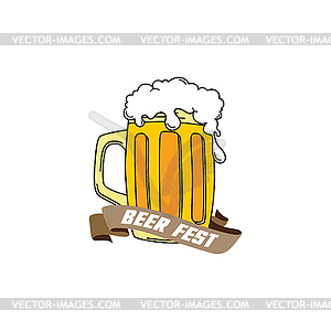 Cold beer theme - vector clip art