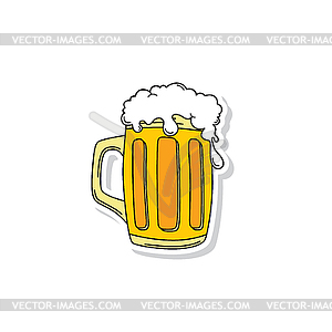 Cold beer theme - vector image