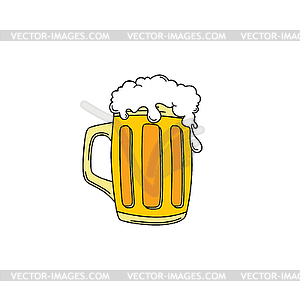 Cold beer theme - vector image