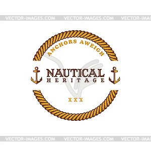 Sailor anchor theme - vector clipart