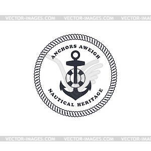 Sailor anchor theme - vector EPS clipart