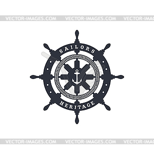 Sailor anchor theme - vector image