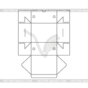 Packaging box template - vector clipart