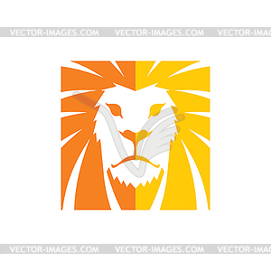 Lion head template - vector clipart