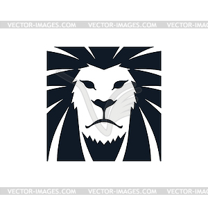 Lion head template - vector image