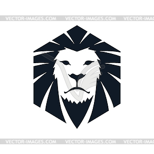 Lion head template - vector clip art