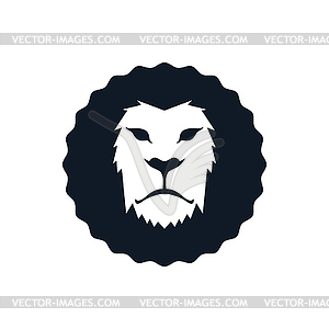 Lion head template - vector image