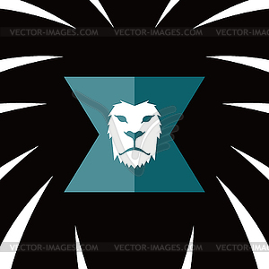 Lion head template - vector image