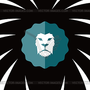 Lion head template - vector image