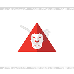 Lion head template - vector clipart