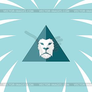 Lion head template - vector image