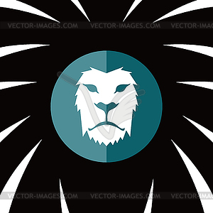 Lion head template - vector clipart