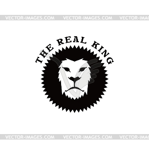 Lion head template - vector clip art