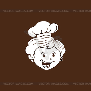 Grandma chef cartoon - royalty-free vector image