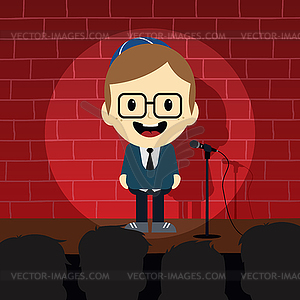 Stand up comedy - vector image