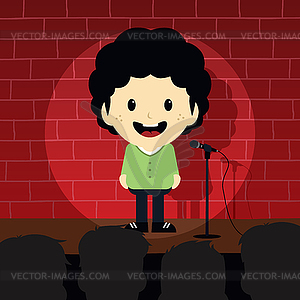 Stand up comedy - vector EPS clipart