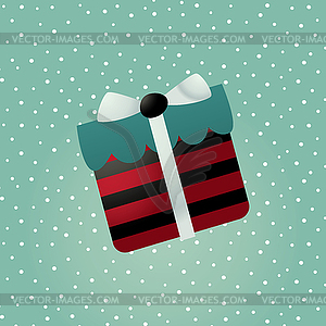 Merry christmas gift - vector EPS clipart