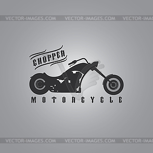 Chopper motorcycle - vector clipart