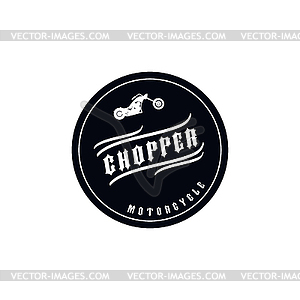 Chopper motorcycle - vector clipart