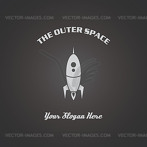 Rocket space - vector EPS clipart