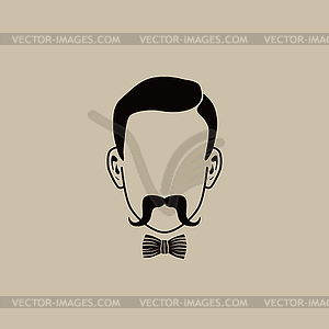 Hipster guy - vector clipart