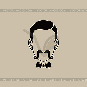 Hipster guy - vector clipart