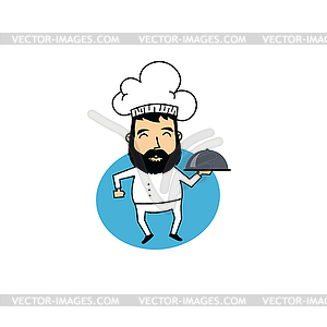 Funny cartoon chef - vector EPS clipart