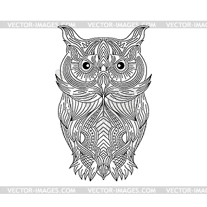 Owl art theme - vector clipart