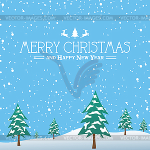 Merry christmas - vector image