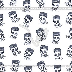 Skull background pattern - vector clipart