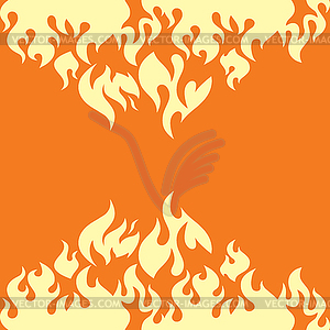 Fire burn theme - vector clipart