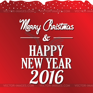 Happy merry christmas - vector clip art