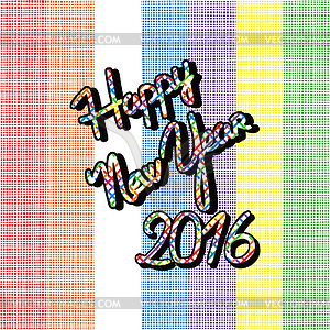 Happy new year - vector image