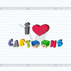 Love cartoon - vector clip art