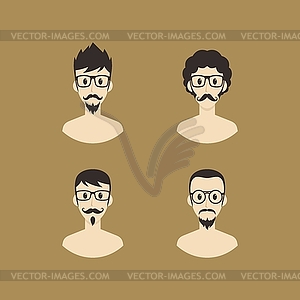 Avatar portrait cartoon - vector clip art