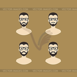 Avatar portrait cartoon - vector image