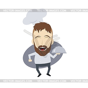 Master chef cartoon - vector clipart