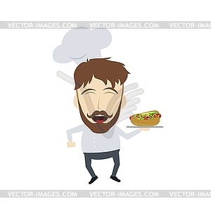 Master chef cartoon - vector image