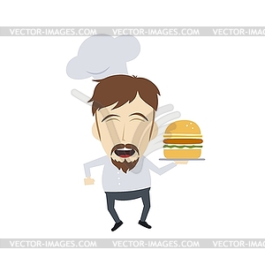 Master chef cartoon - vector EPS clipart