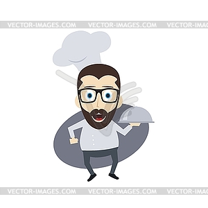 Master chef cartoon - vector image