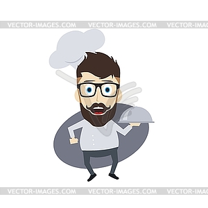 Master chef cartoon - royalty-free vector image