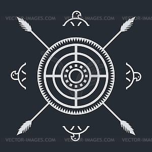 Родной символ этнического искусства - изображение в векторе / векторный клипарт