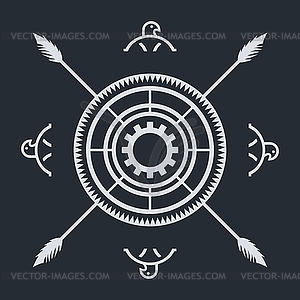 Native ethnic art symbol - vector clip art