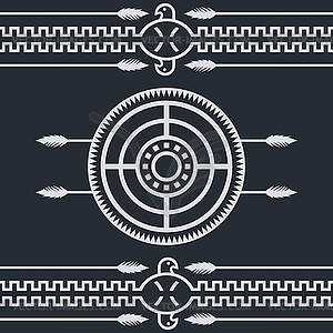 Native ethnic art symbol - royalty-free vector image